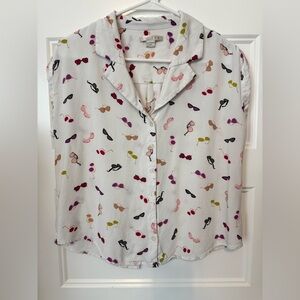 Cooper and Ella Sunglasses Button Down Size Medium